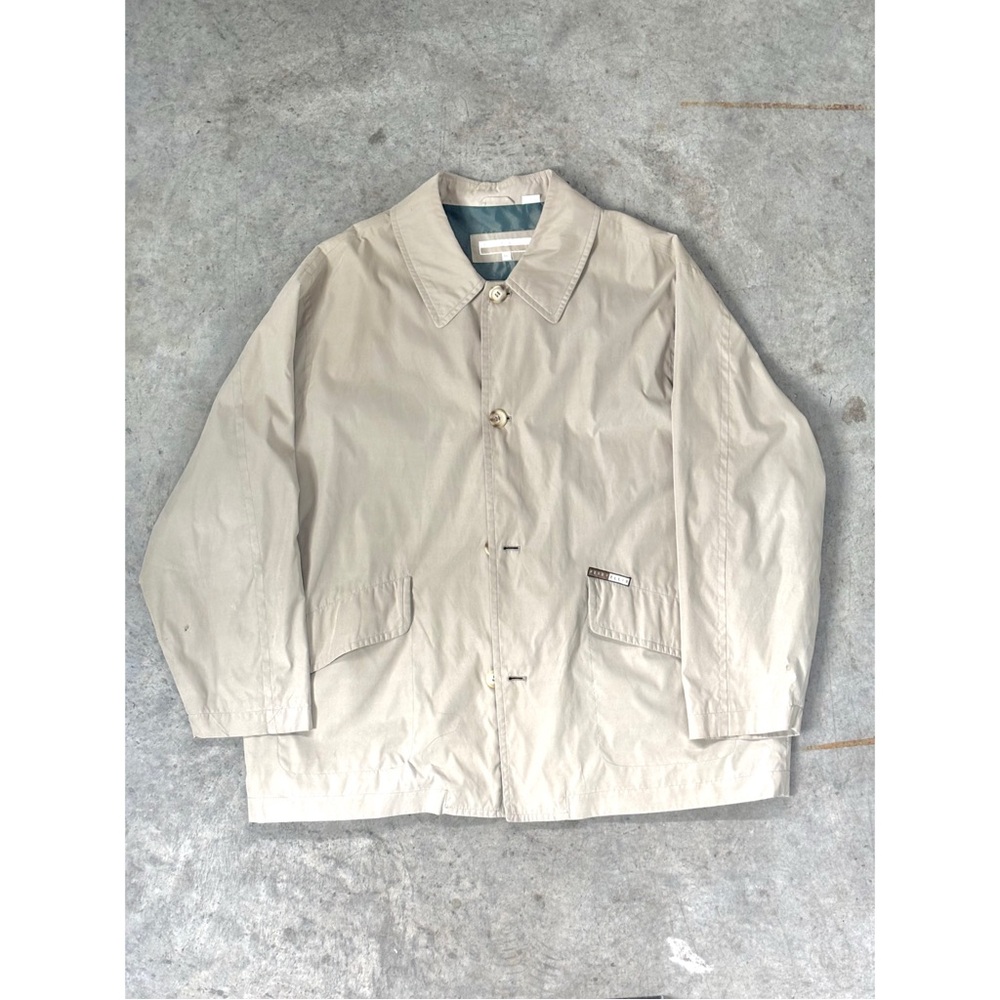 Perry Ellis Beige Button Down Shacket Coat